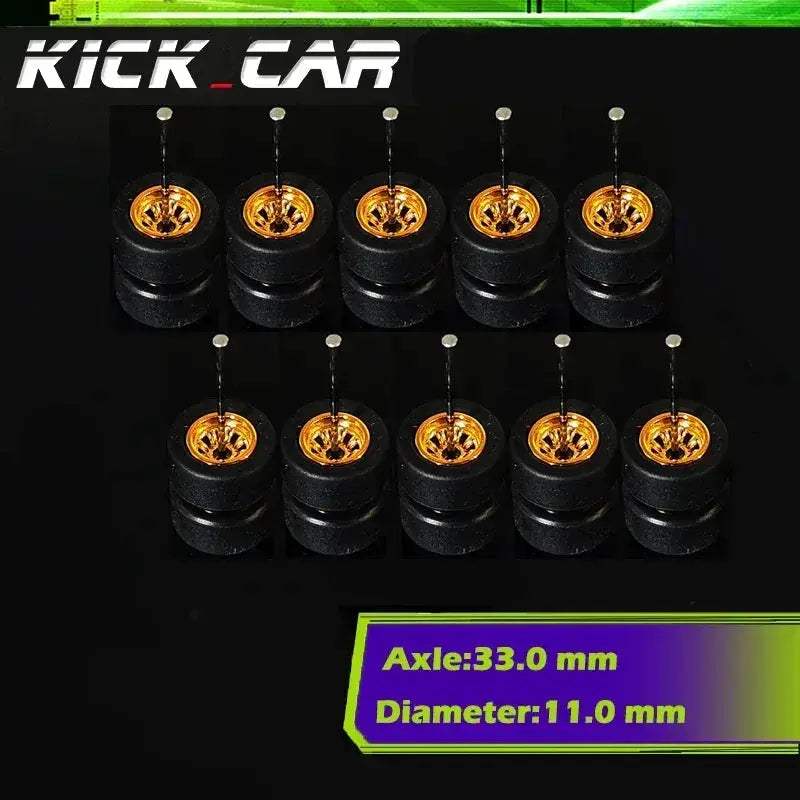 Sixty Four Scale Diecast Car Wheels With Durable Electroplated ABS - ToylandEU