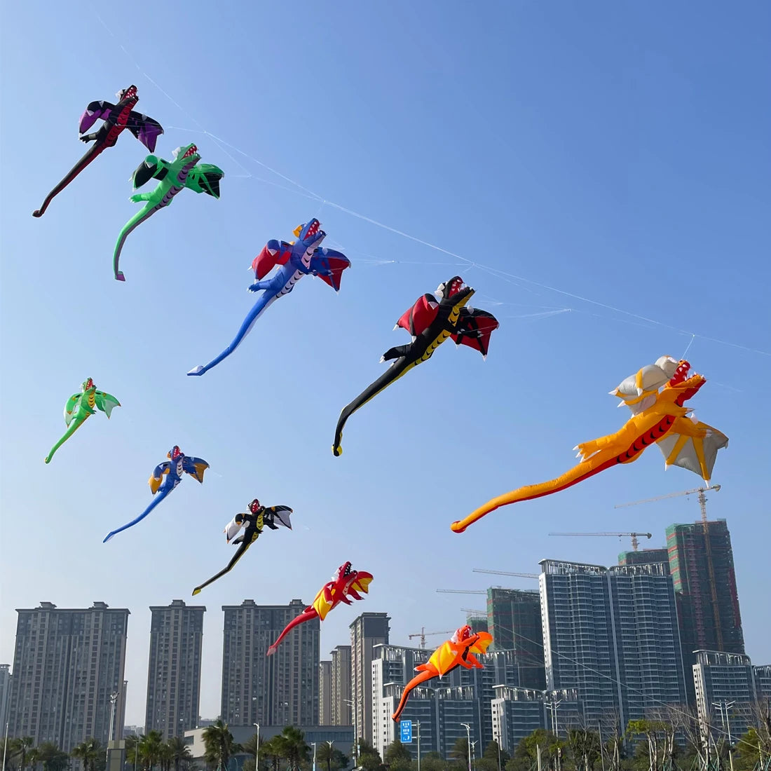 Kite Line | 6.5m Dragon Kite Line | Ripstop Nylon Fabric | Kite Festival