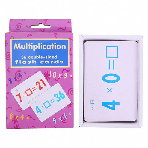 Kids Math Learning Cards Mathematics Card Multiplication Division ToylandEU.com Toyland EU