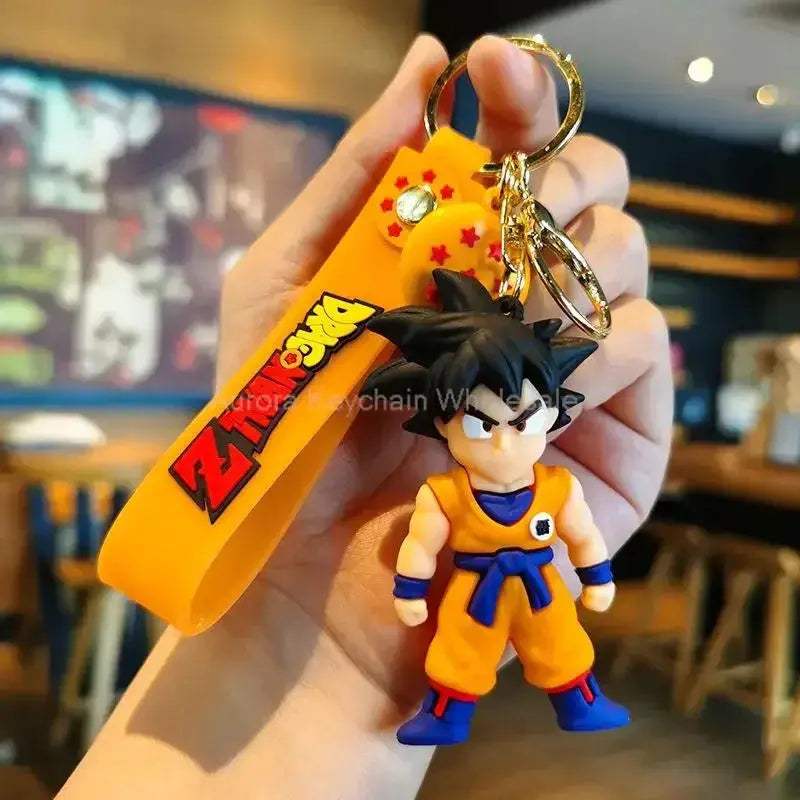 Dragon Ball Z Anime Keychain Super Saiyan Goku Master Roshi Buu Gohan Accessories Car Key Chains - CLOUDANIMESTUDIO