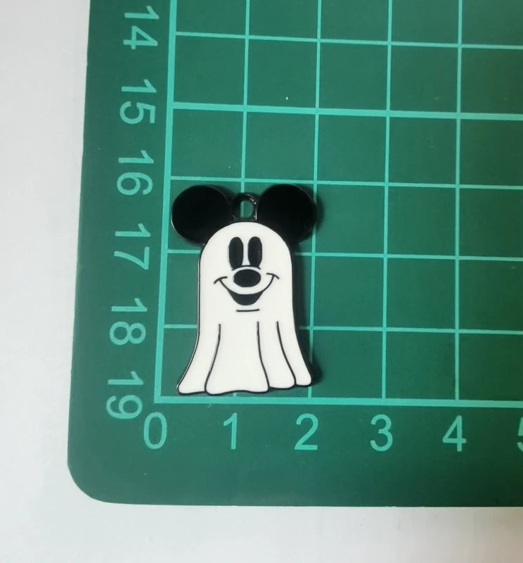 Halloween Pendant Charms | Metal | Keychain DIY | 10 Pieces