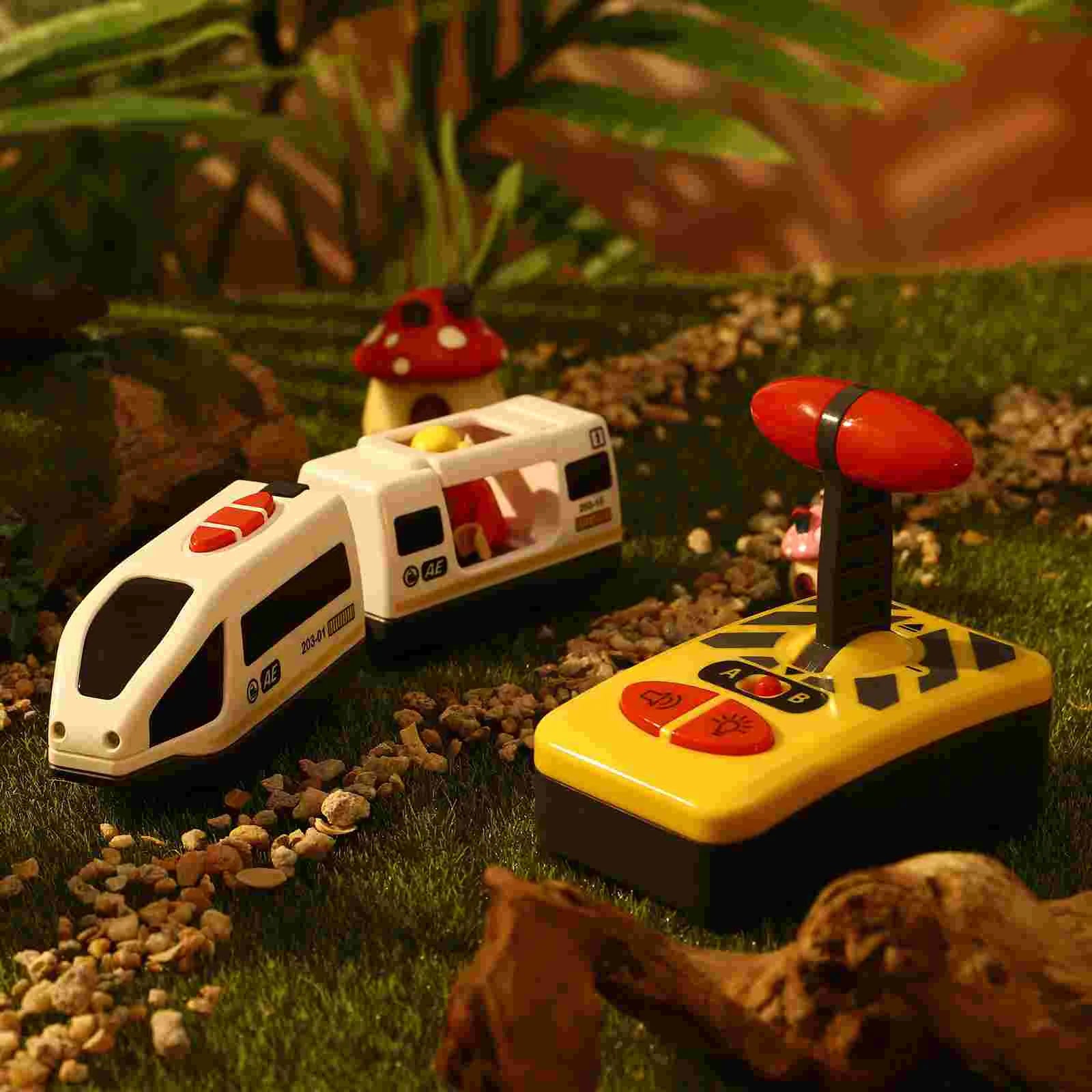 Rc Electric Train Kids Railway Button RC Vehicle Educational for Boys - ToylandEU