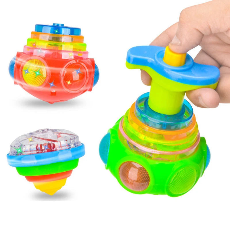 Luminous Glow-in-the-Dark Musical Spinning Fidget Gyro Toy - ToylandEU