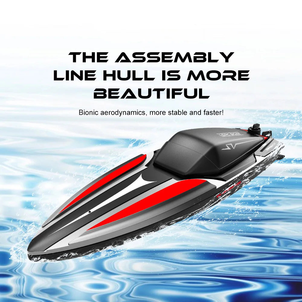 RC High-Speed Racing Boat with 2.4G Airship Water Toy - ToylandEU