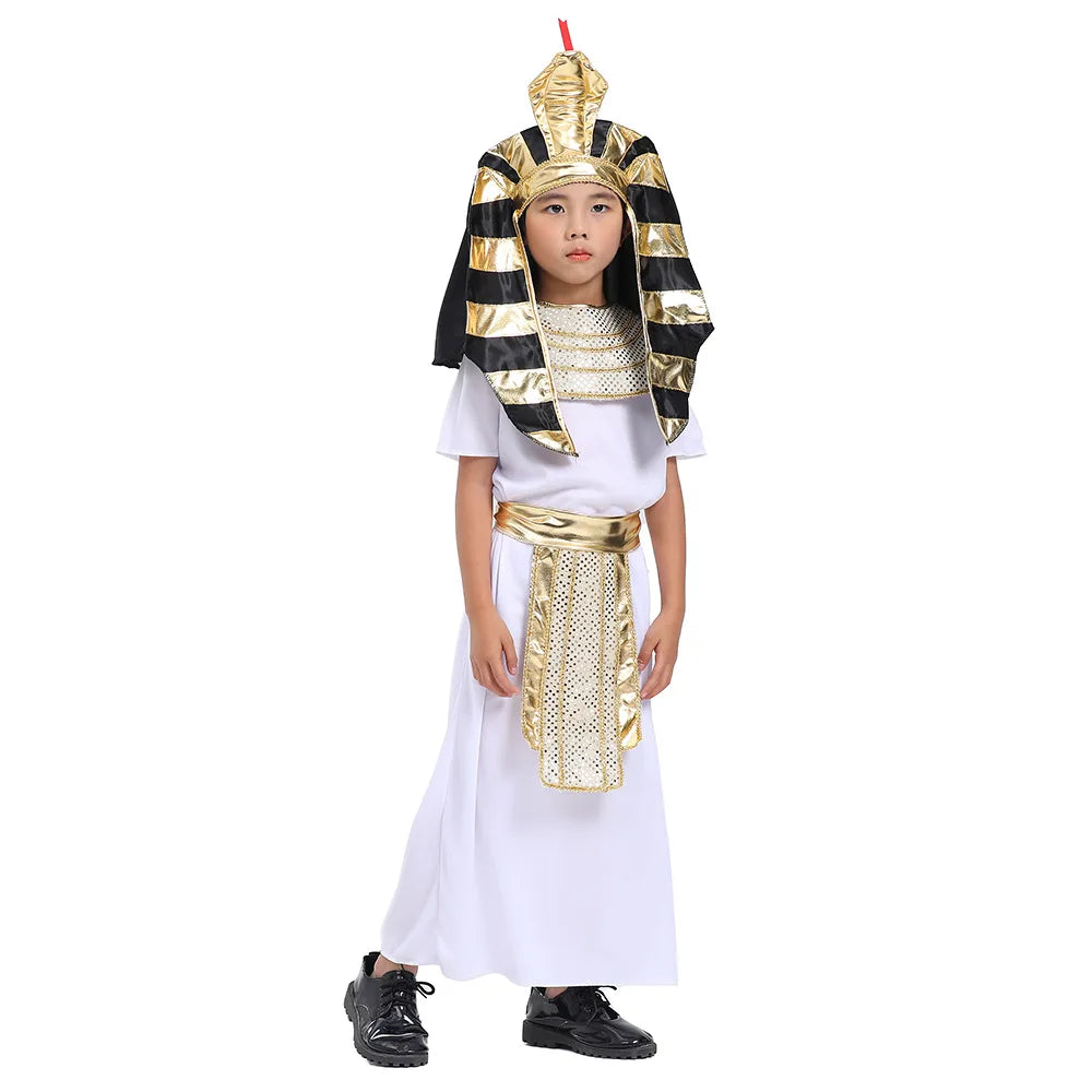 Majestic Pharaoh Costume for Kids - Perfect for Halloween & Performances