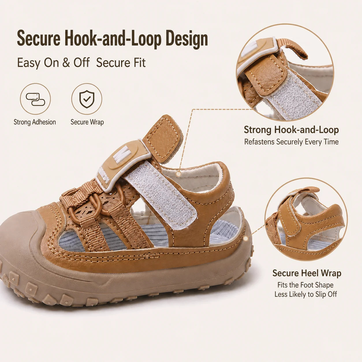 Kids Sandals | PU Leather | Hollow Out Summer | 4-6Y