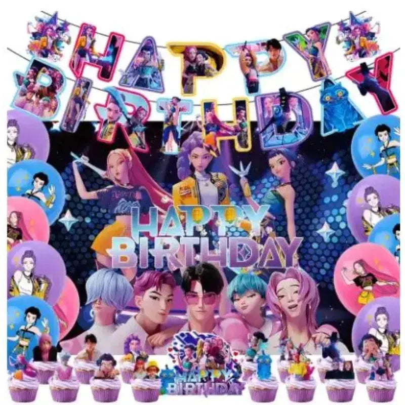 2026 HOT Party Supplies Atmosphere Decoration Purple Laser KPOP Mylar Balloons Party Decoration Foil Balloons - ToylandEU