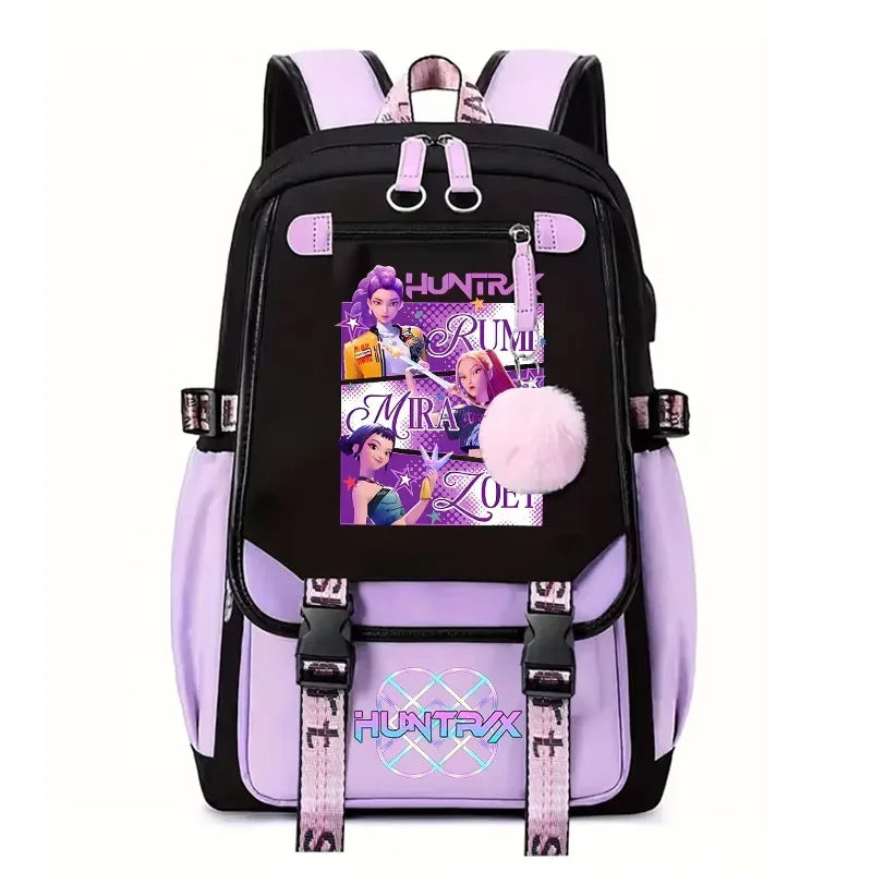 Demon Hunter Backpack For Girls Y2K Large Capacity School Bag - ToylandEU