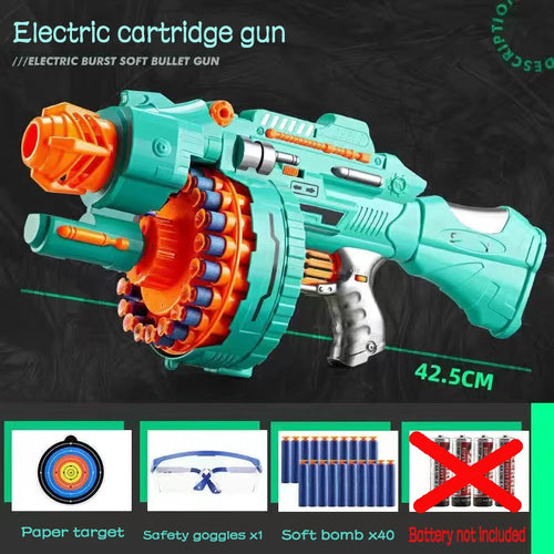 Nerfs Gun Toy Children's Electric Continuous Shooting Gatling Suction ToylandEU.com Toyland EU