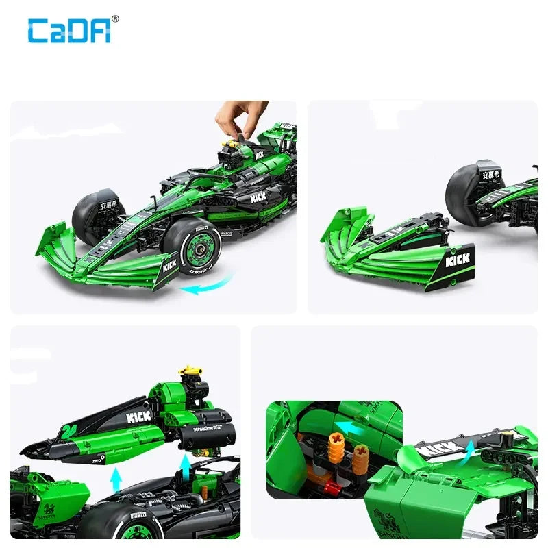 Bricks Building Blocks | 2553 Pieces | Sauber F1 C44 Model | Teen Birthday Gift