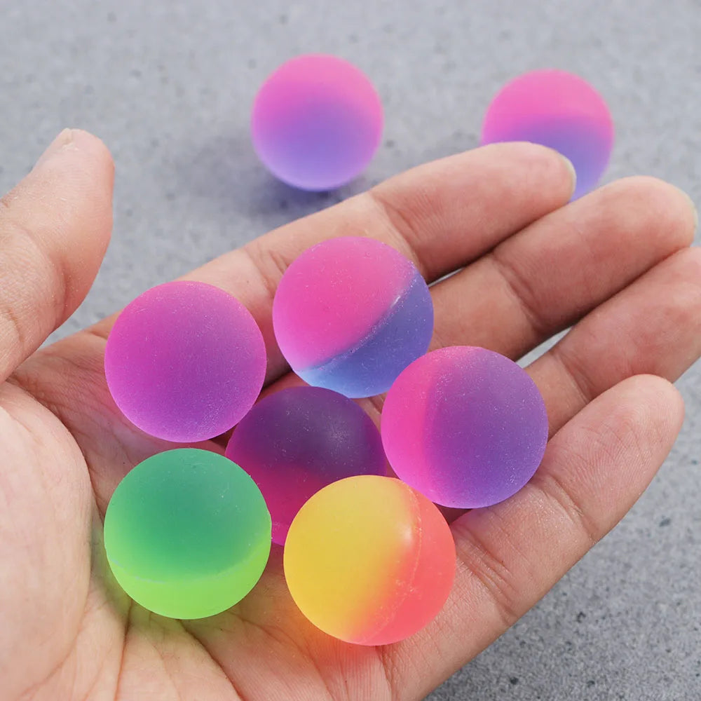 Children's Education Bouncy Ball Set (10Pcs, Mixed Color, 25MM) - ToylandEU