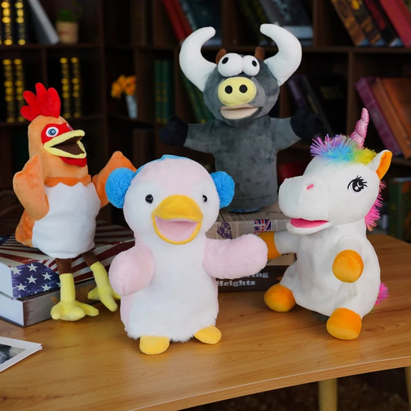 Plush Hand Puppet | Soft 30cm Shape | Storytelling Focus | Animal Variety Pack