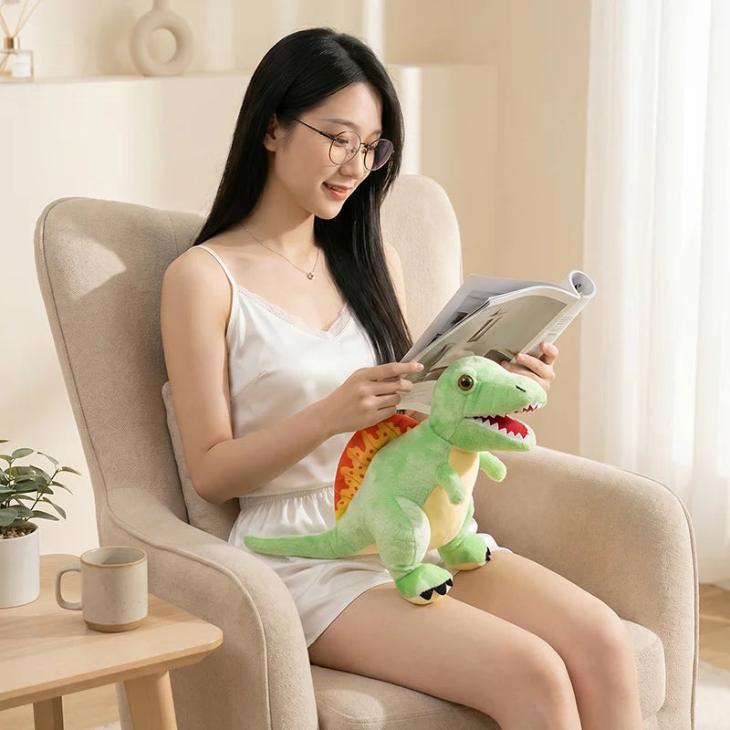 Kawaii Dinosaur Plush Toy Set for Home Decor and Gifting