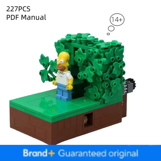 MOC Building Blocks Homer Figure Creative DIY Gift For Adults - ToylandEU