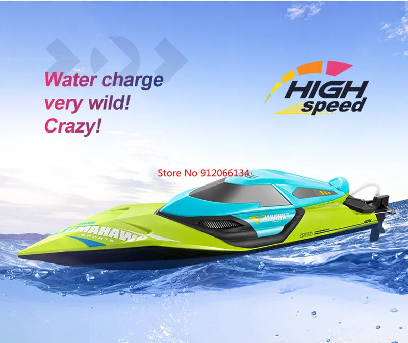 RC High-Speed 70KM/H RC Racing Boat - Double-Layer Waterproof Remote Control Yacht with Capsize Reset & Water Cooling System, 50CM Oversized Design