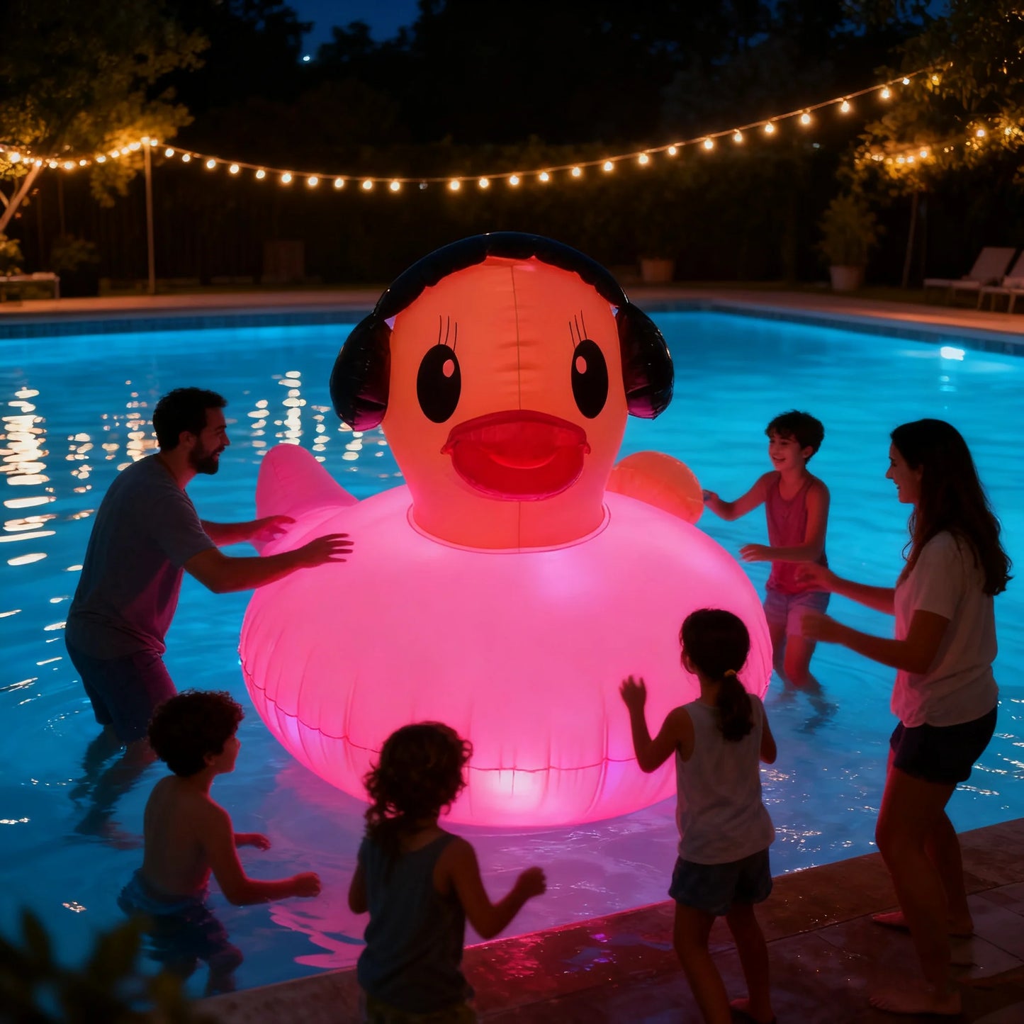 Duck Theme Inflatable Bouncy Castle For Water Park Durable PVC