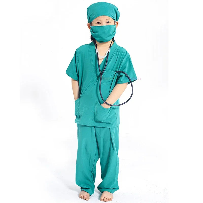 Kids Doctor & Nurse Costume Set - Unisex Halloween Costume Fun