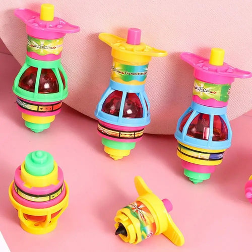 Rotating LED Gyro Launcher Toy with 5 Pcs Random Color Set ToylandEU.com Toyland EU