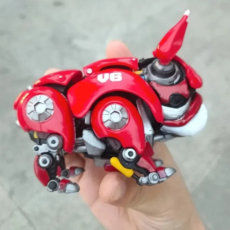 New Red Green Robot Dog  Anime Figure adaptable Mechanical - ToylandEU