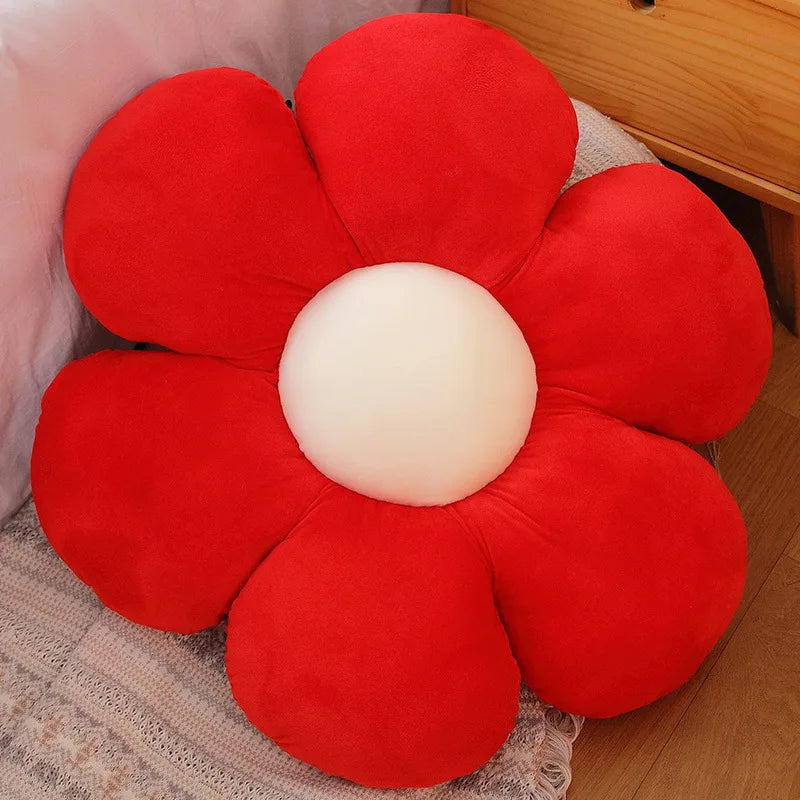 Plush Pillow | Kawaii Colorful Flower Design | PP Cotton Filling | 30/50/65 cm