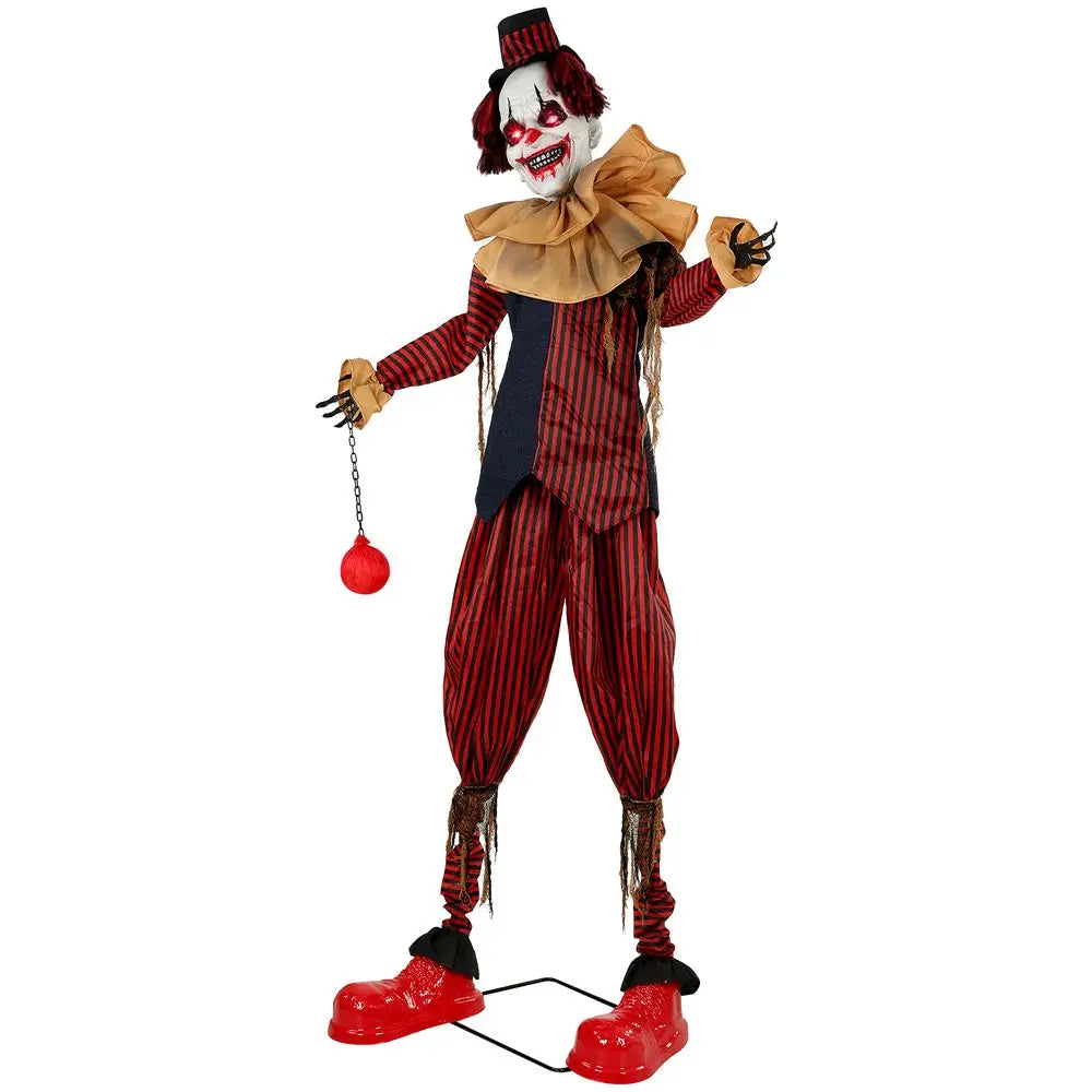 Giant Animated Clown | Touch Activated | Light Up Eyes | Yard Halloween Decor