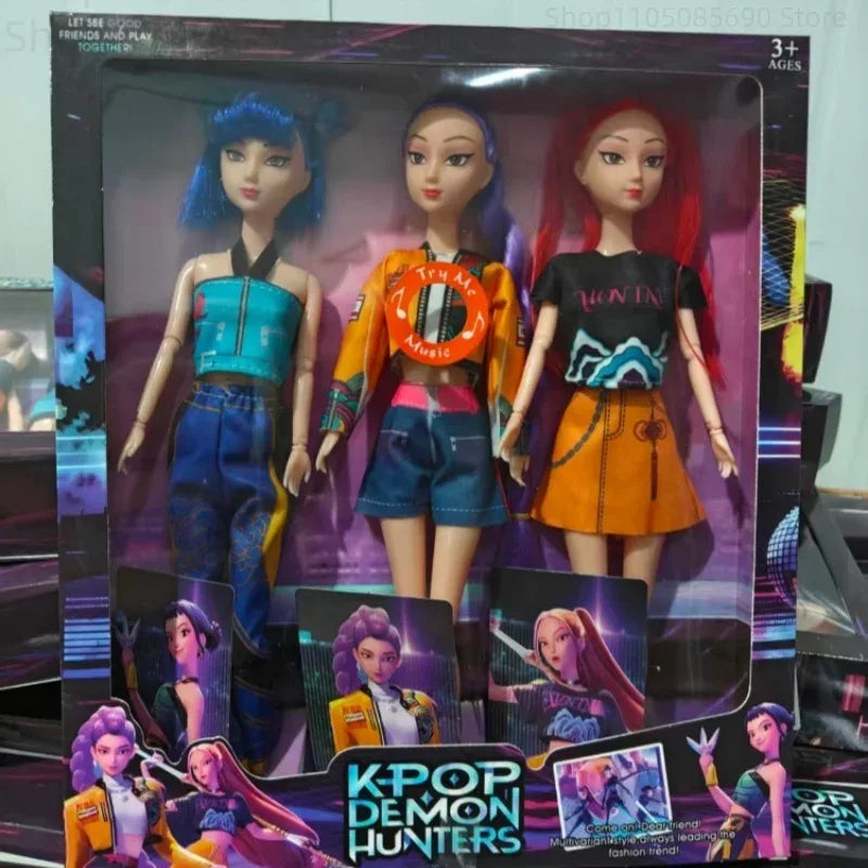 Kpop Anime Figure Action Set Rumi Mira Zoey Collectible - ToylandEU