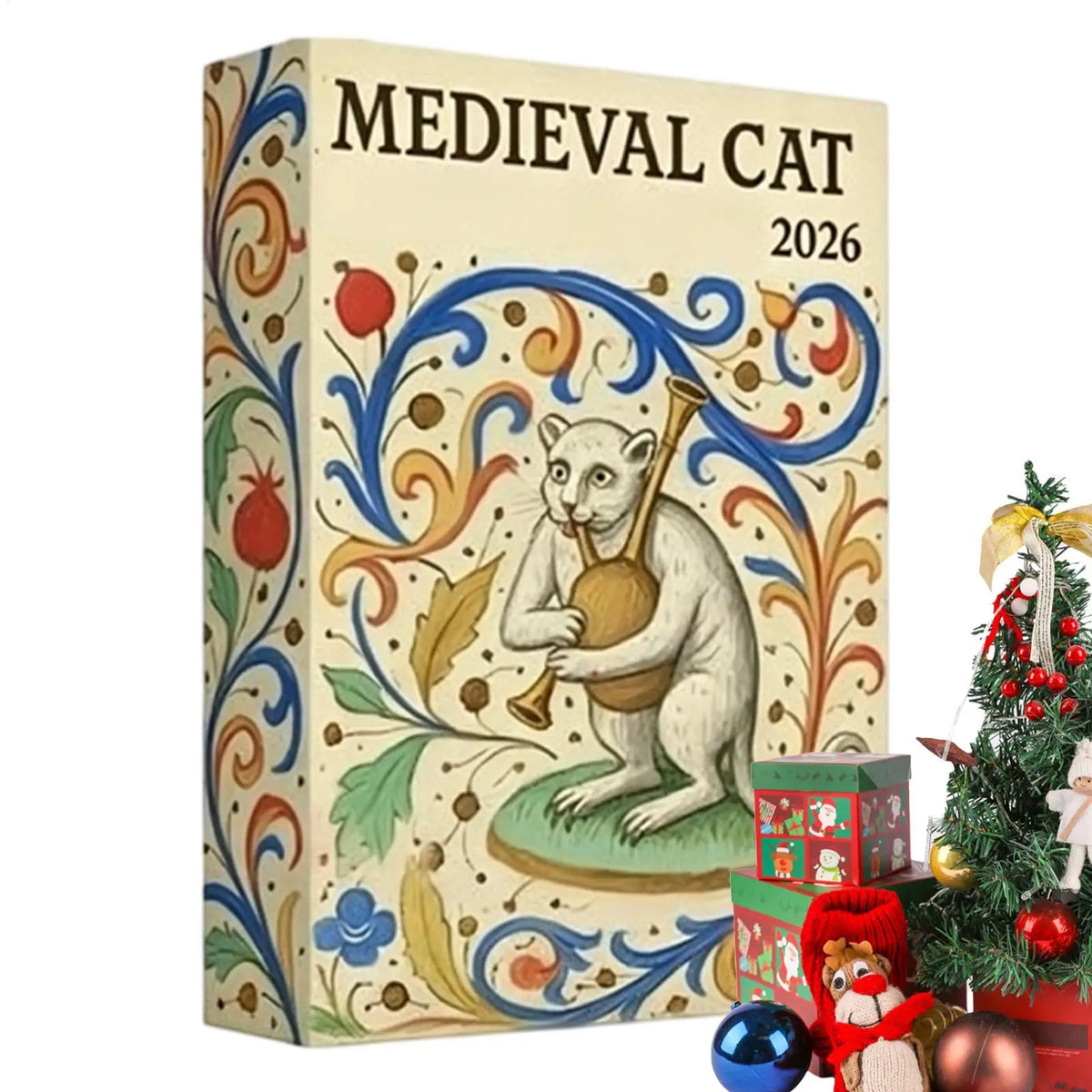 Advent Calendar | 2026 Medieval Cat Ornaments | 24 Day Countdown | Strange Cat Christmas Decor