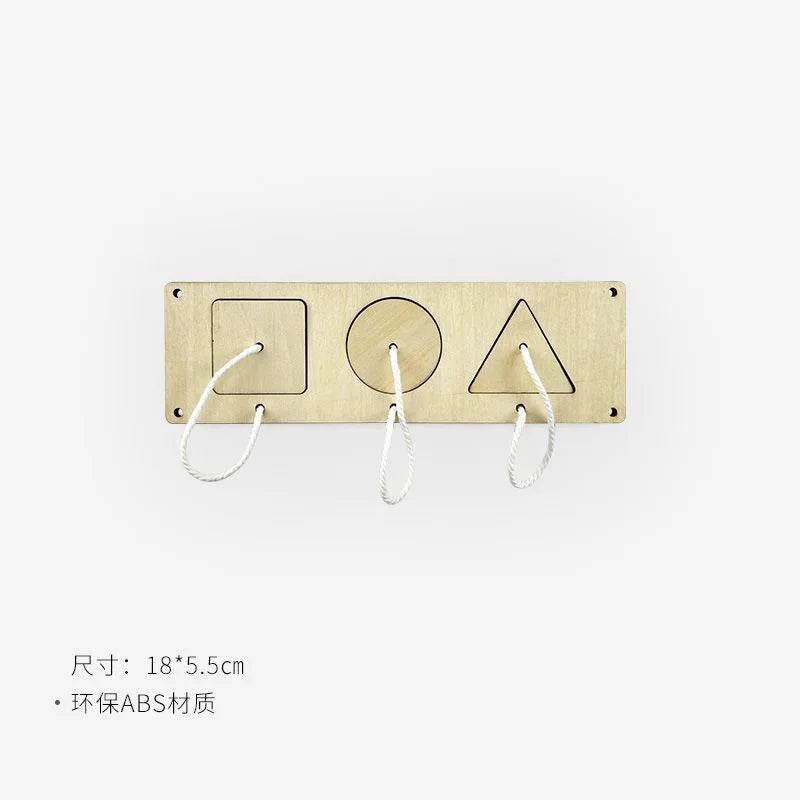 DIY Montessori Busy Board Wooden Toy Animal Alarm Clock Mirror Sensory Educational Unlock Toy - ToylandEU