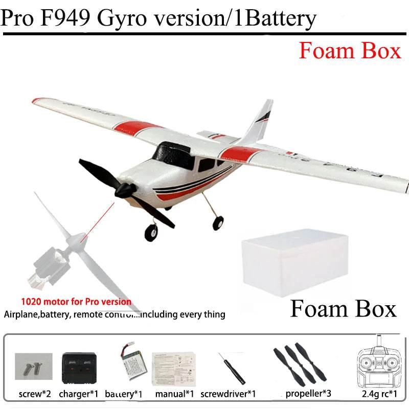WLtoys F949 2.4G 3D6G 3Ch RC Airplane Gyroscope RTF Upgrade - ToylandEU