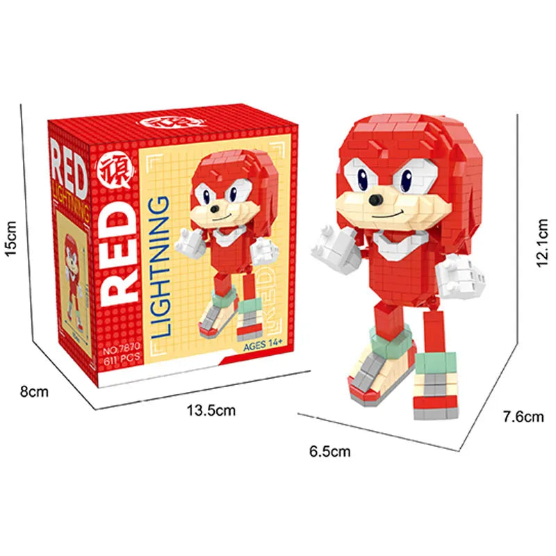 Sonic The Hedgehog  Building Blocks Action Figure Toy - ToylandEU