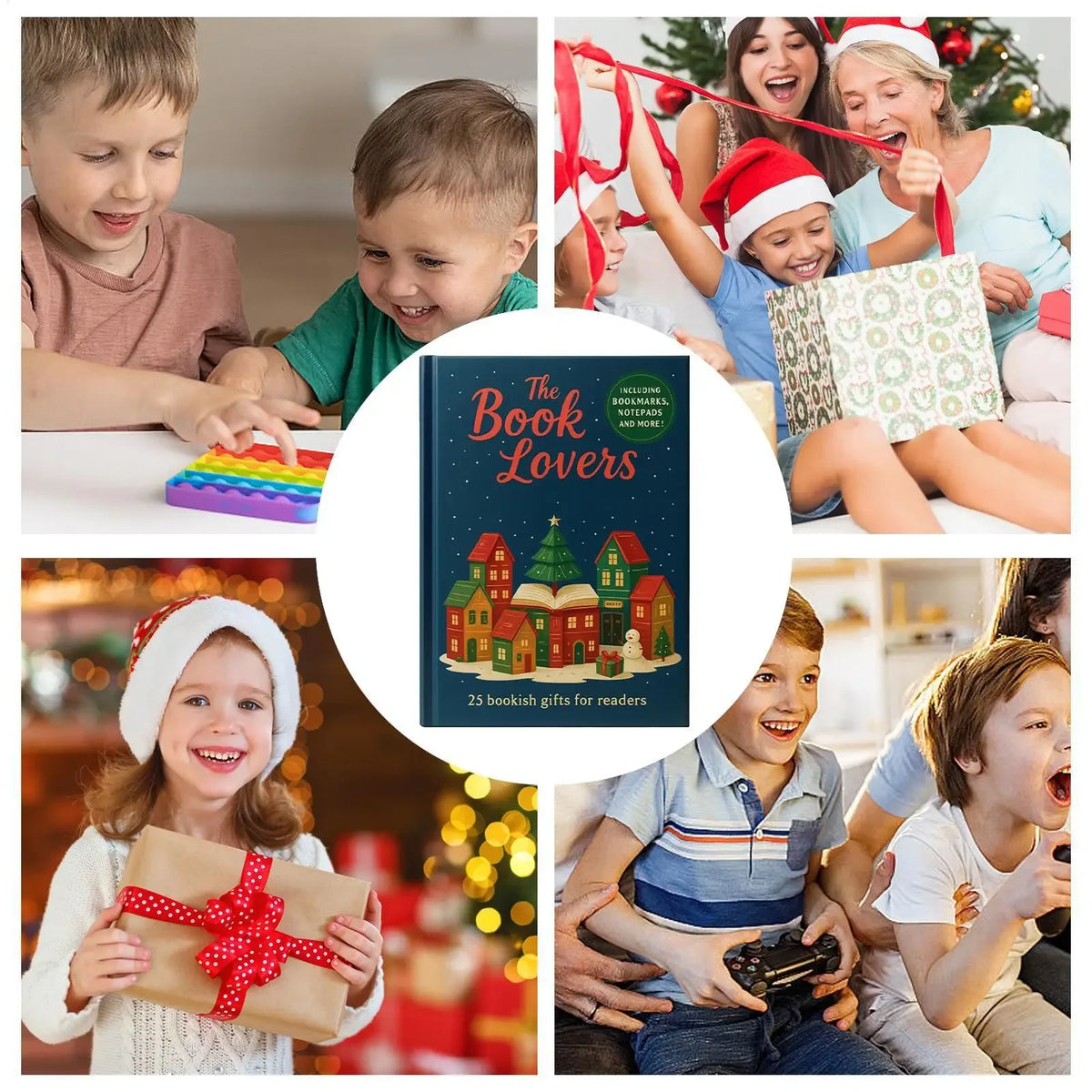Advent Calendar | 25 Day Book Lovers Ornaments | Pendant Countdown | Desktop Shelf Wall Party Favors