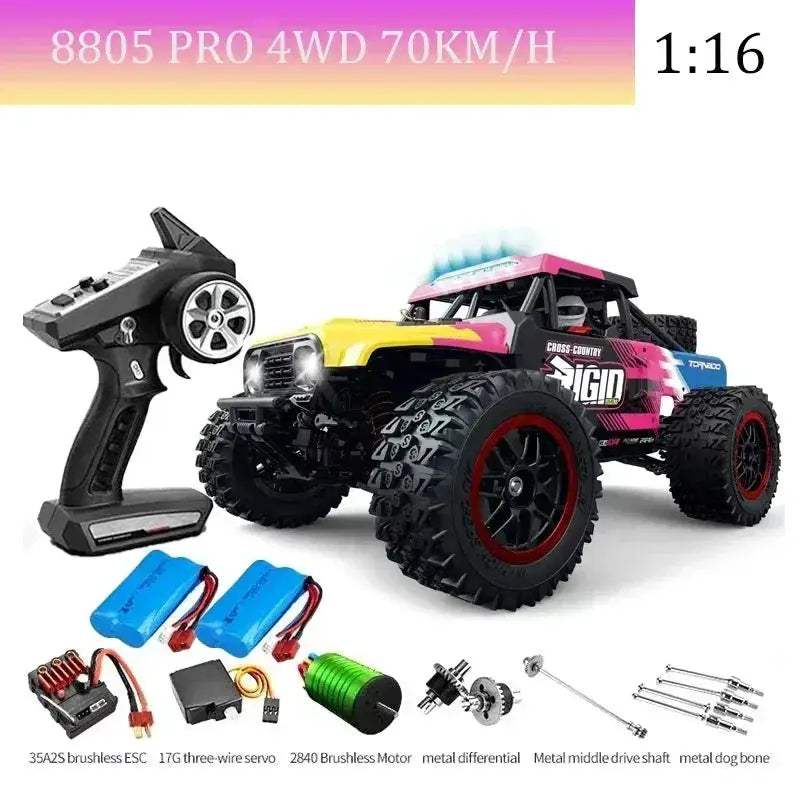 High Speed RC Car With Brushless Motor And Led Lights - ToylandEU
