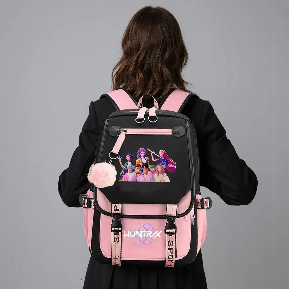 Demon Hunter Backpack For Girls Y2K Large Capacity School Bag - ToylandEU
