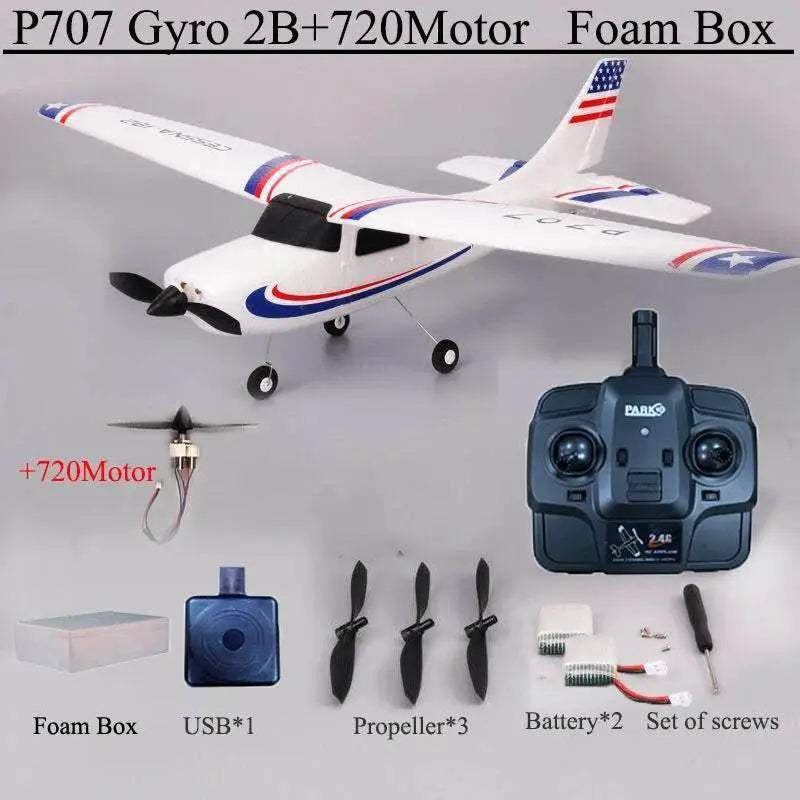 Park10 RC Airplane P707G 2.4G 3D/6G with Gyroscope RTF Plane - ToylandEU