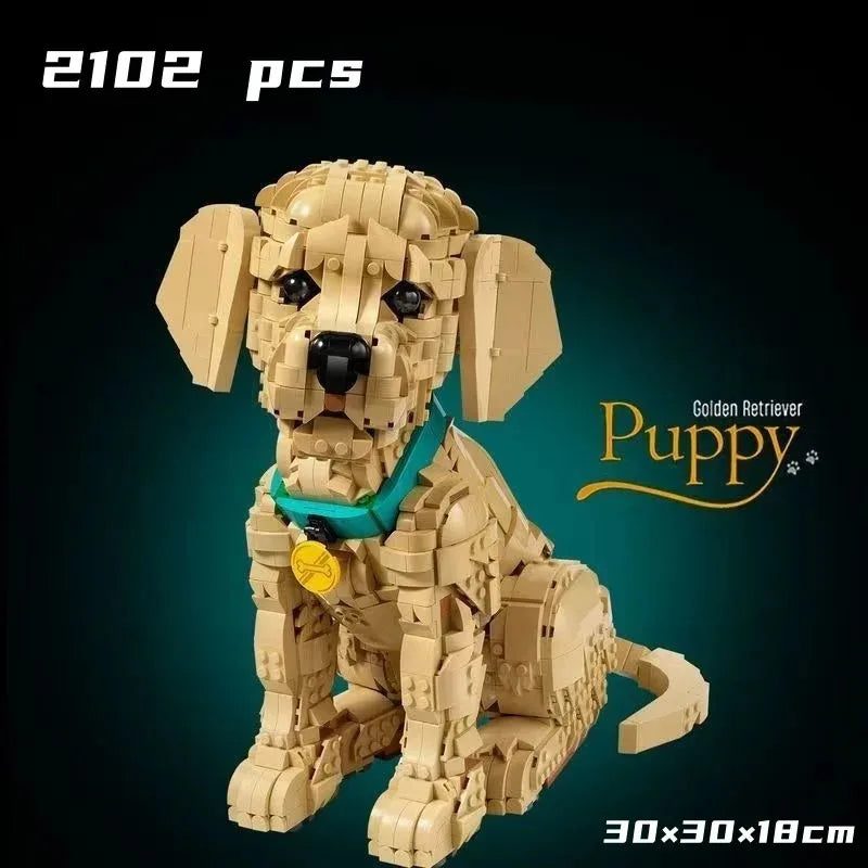 Building Block Set | Golden Retriever Puppy | 2102 Pieces | Disney