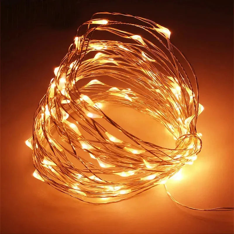 LED Fairy String Lights | Battery Powered | White | Indoor Outdoor Decor