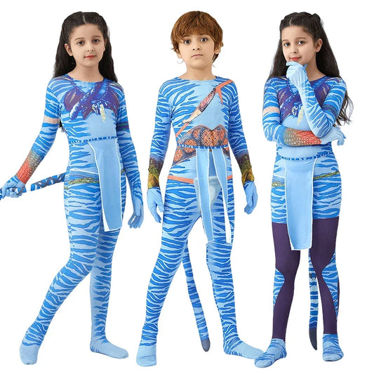 Kids Unisex Avatar Cosplay Costume - Perfect for Parties & Adventures