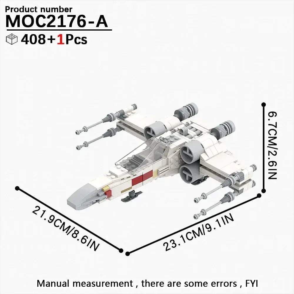 Space Wars Fighter Building Blocks Set For Realistic Dioramas - ToylandEU