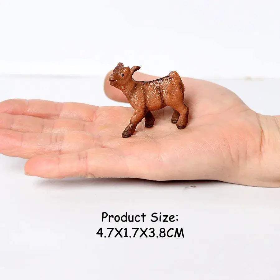 Realistic Farm Animal Figures Set Sheep Goat Antelope Models - ToylandEU