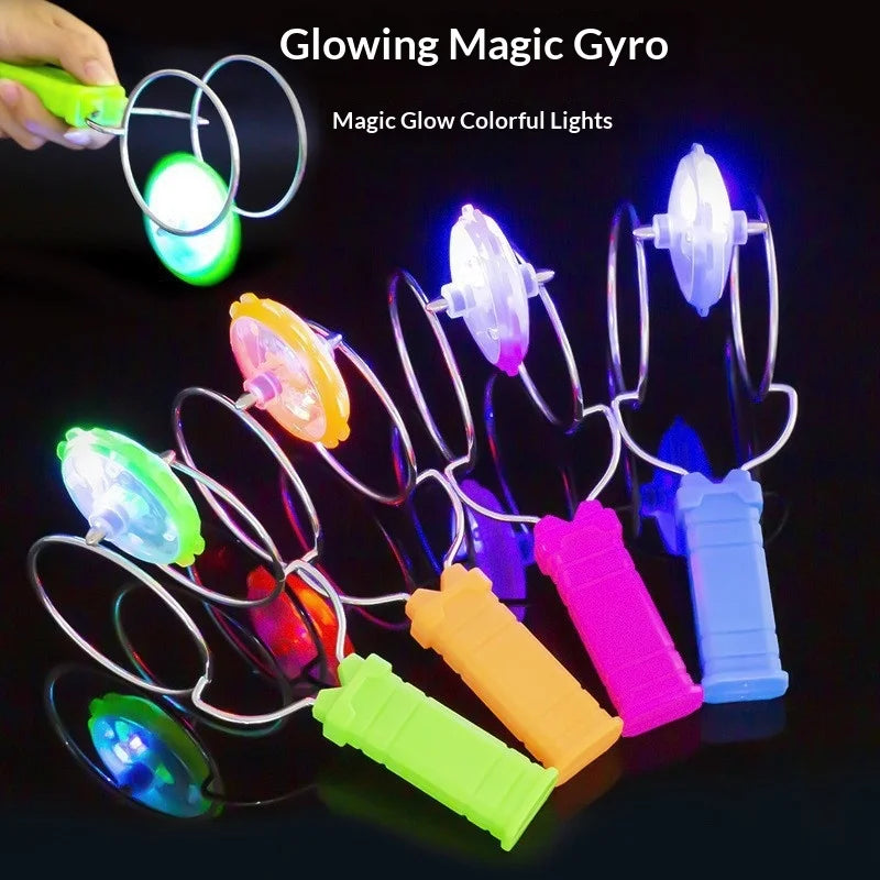 LED Spinning Top | Magnetic Light Up | Handheld Gyro Toy | For Kids