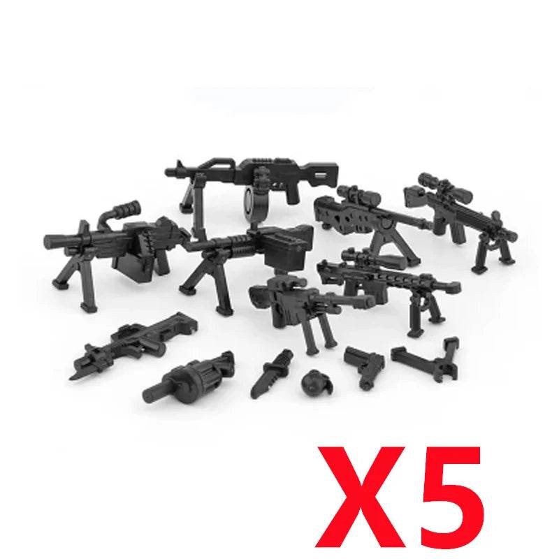 Premium Building Blocks Set Camouflage Military Equipment With Roadblock And Aircraft Parts For Kids - ToylandEU