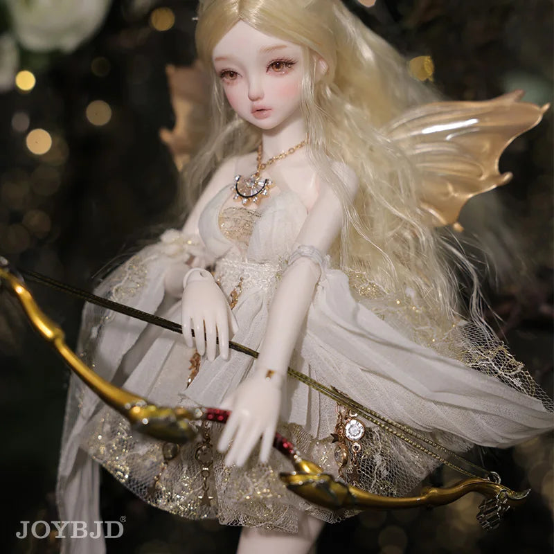 Fantasy Angel Firefly 1/6 Scale Nude Doll with Wings and Gradient Gold Guardian - ToylandEU