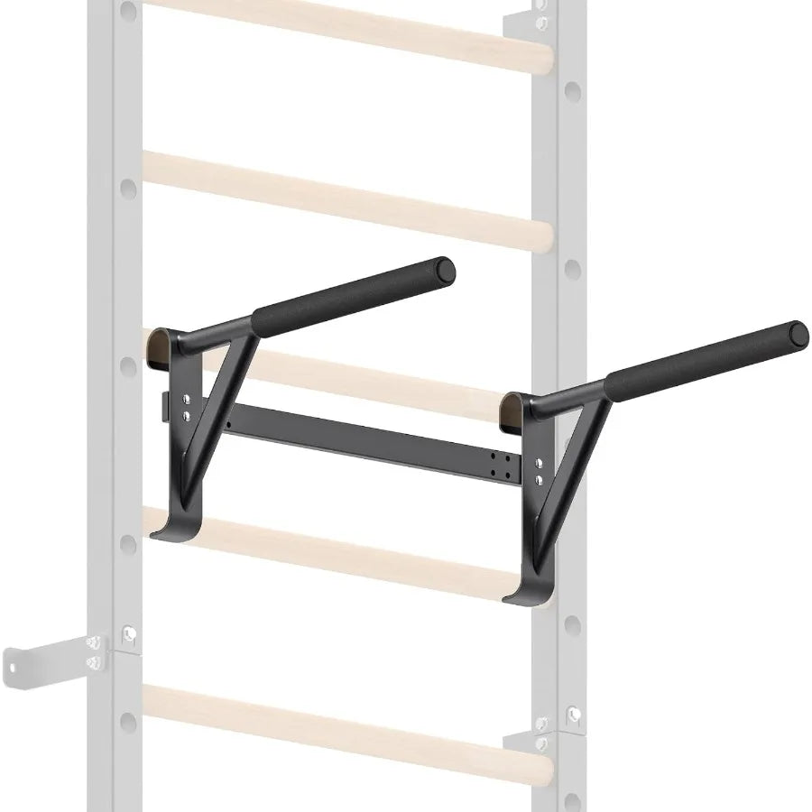 Swedish Ladder With Wall Mounted Pull Up Bar Pro Fitness