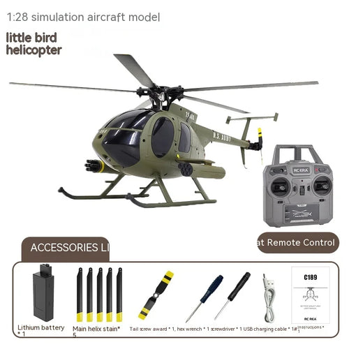 New Product 1:28 Kubing Ke C189 Remote Control Helicopter Md500 Dual ToylandEU.com Toyland EU