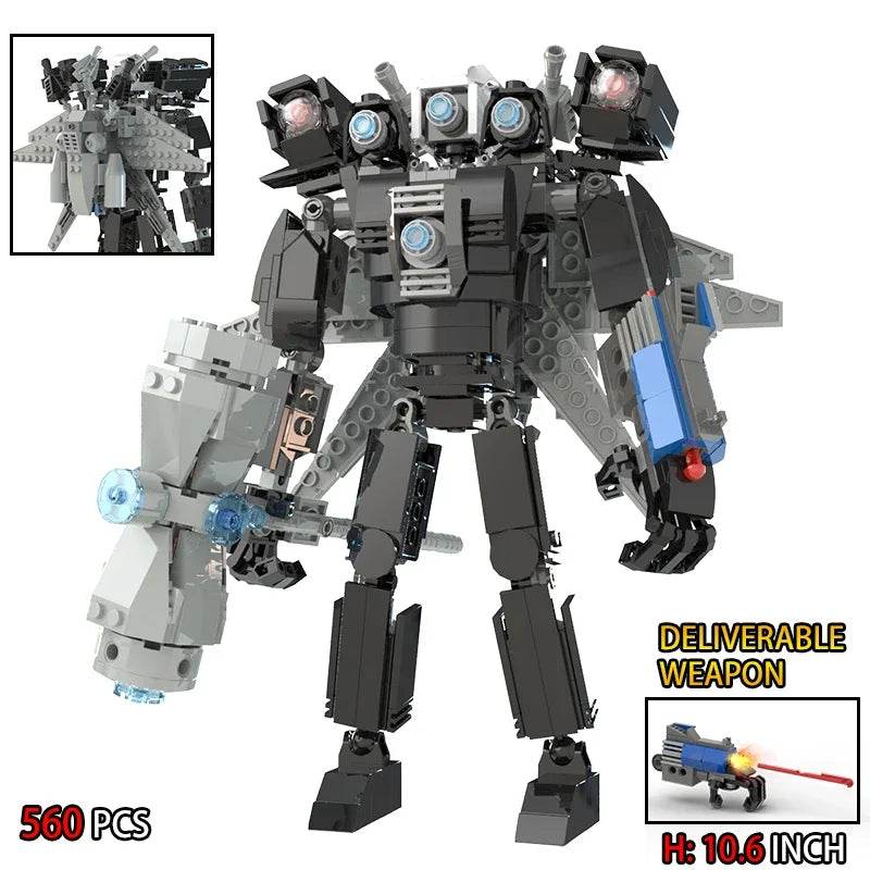 MOC Skibidi Toilet Building Blocks Set for Kids Titan Cameraman Speakerman Model Classic Toys for Boys Birthday Christmas Gifts - ToylandEU