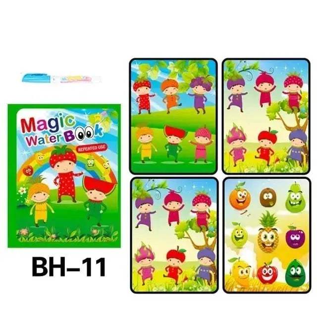 Magic Water Drawing Book for Kids With Reusable Pen - ToylandEU