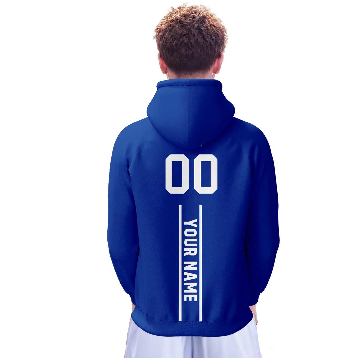 Personalized Los Angeles American Football Hoodie for Fans - 3D Printed City Mascots Sweatshirt with Custom Name & Number, Sizes S-5XL