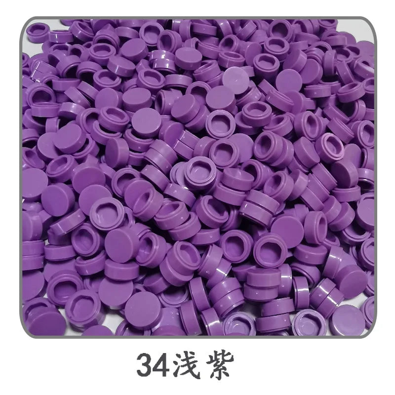 Small Particle Bricks | 1x1 Round Tiles | Compatible With Lego | MOC Builders