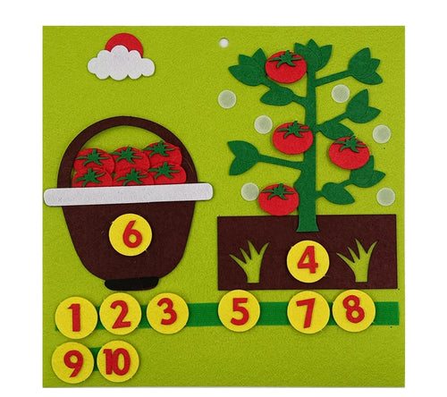 Kid Montessori Toys Felt Finger Numbers Math Toy Children Counting ToylandEU.com Toyland EU