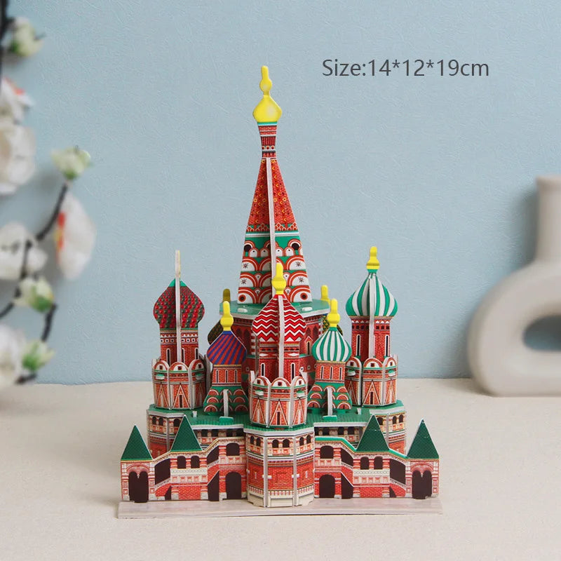 3D Puzzle | Castle Theme Model | Paper Cardboard Build | 21x14x1 cm